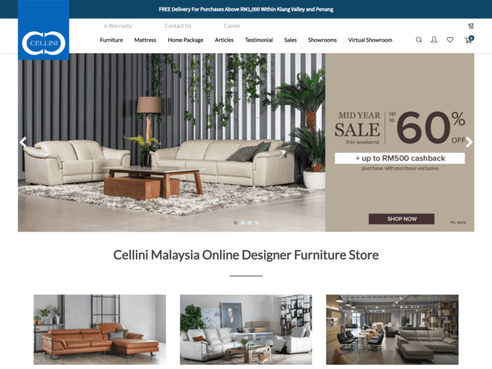 CELLINI Online Furniture Store