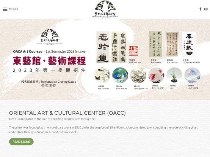 Oriental Art & Cultural Center Official Website